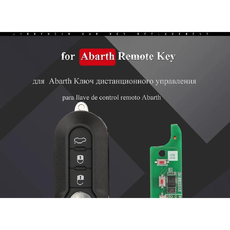 Jingyuqin 2/3 Buttons Delphi BSI /Marelli 434Mhz ID46 Car Remote Key For Abarth 500 595 500 124 695 5CC 71752289 6000628973
