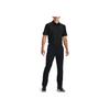 Under Armour Striped Golf Polo Shirt Men Tops Black 1351130-001