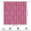 Floral Pink Shower Curtain Decorative Bathroom Liner for Bathtub or Kids Bathing Area Water-Resistant Fabric with Rings for Easy
