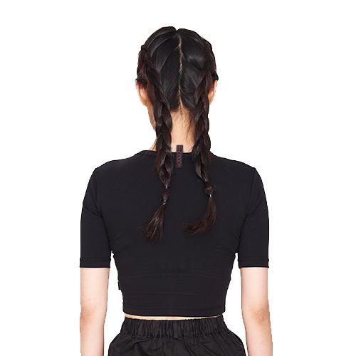 MAC 9ºC Simple Logo Crop T-Shirt_Black