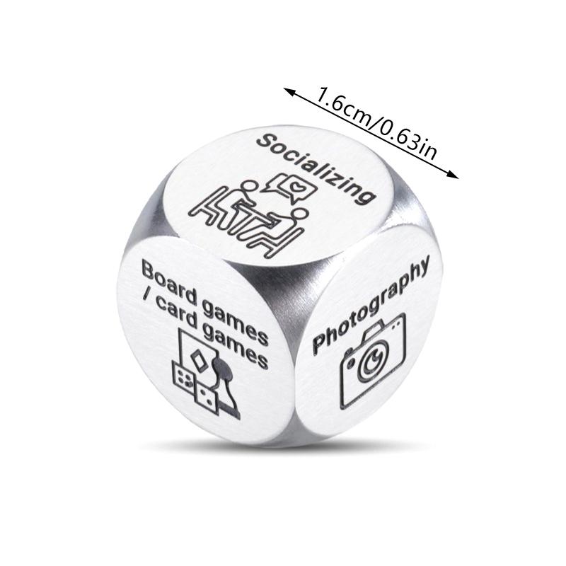 Rozhodovací kostková hra Datum večer Kreativní kostková hra Zábavná novinka pro páry Rozhodovací kostková hra Příslušenství Nápady Hračky z nerezové oceli