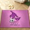 Anime C-cheshire Cat Carpet Bathroom Anti-slip Mat Door Mat Home Decoration Mat Entrance Door Mat Scratch-resistant Door Mat