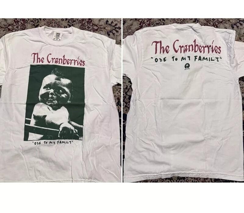The Cranberries Tose to My Family 2 Side Short Sleeve Unisex T shirt Vtg Unisex T-Shirt L