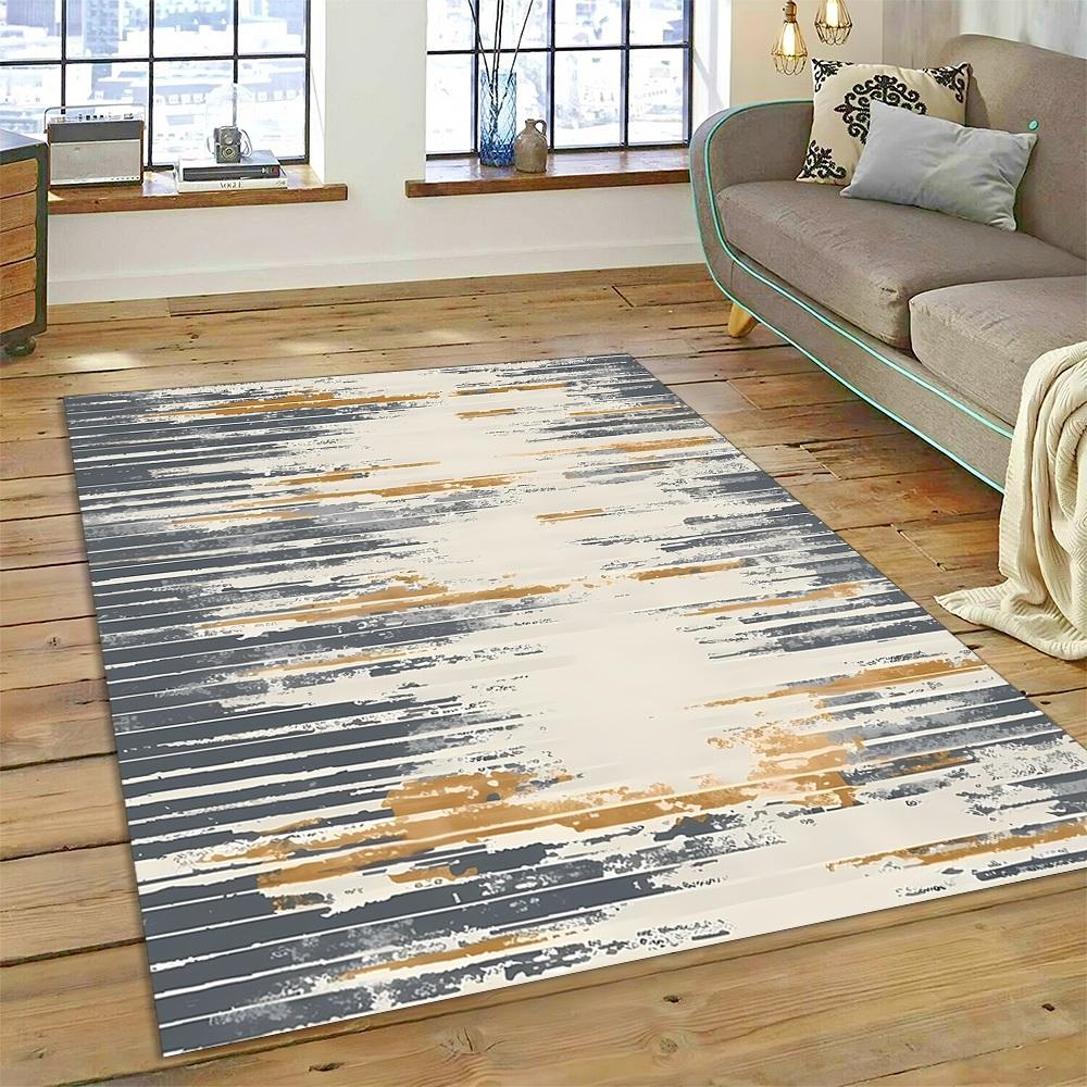 Style New Bohemian Abstract Modern Art Geometry Carpet Rug for Living Room Bedroom Home Sofa Decoration Floor Mat