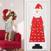 Christmas Felt Advent Calendar Wall Hanging Santa Advent Calendar with Pockets 24 Days Kids Toys For Children Christmas Gift