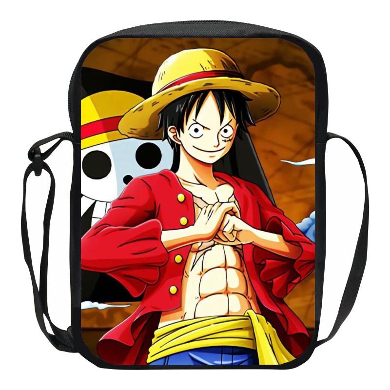 One Piece Monkey D. Luffy Printed Shoulder Messenger Bag Handbag Boy Girls School Bags Phone Bag Shopping Bag Best Gift