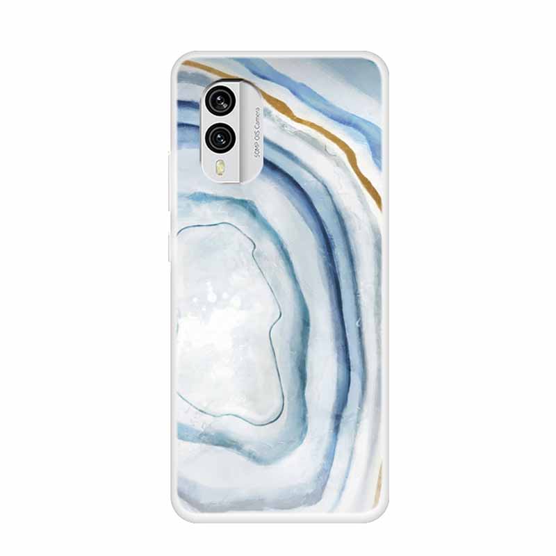 For Nokia X30 5G Case C31 C20 C10 Clear Marble TPU Soft Silicone Print Cover for NOKIA C31 X 30 Transparent Para On for NokiaX30