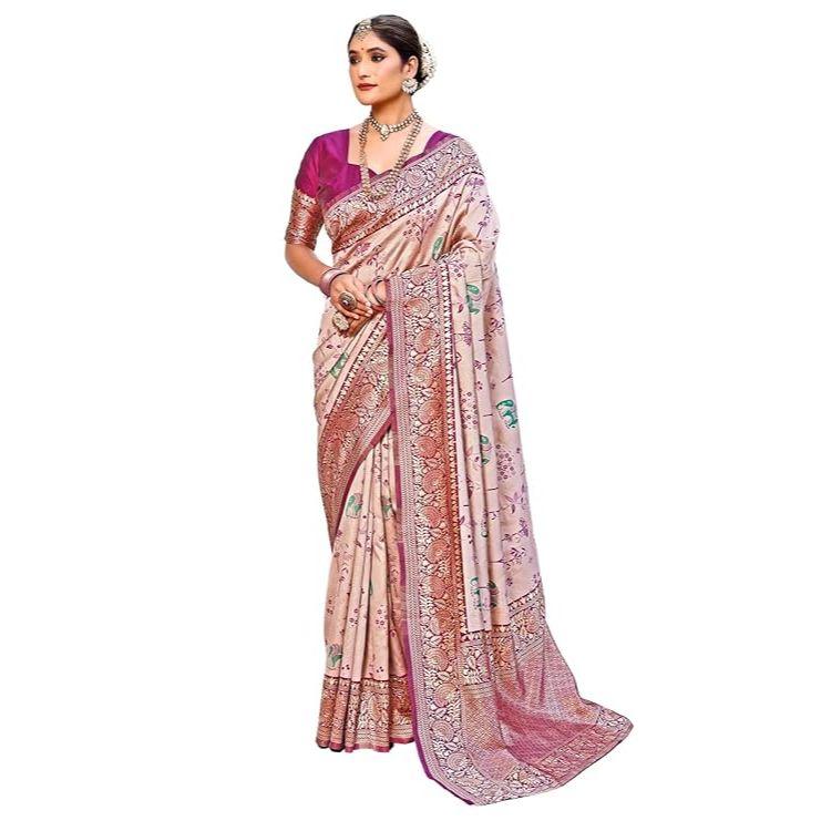 

Новый фирменный комплект свадебного сари в подарок для женщин, блузка (Необходимо сшить по размеру и посадке)