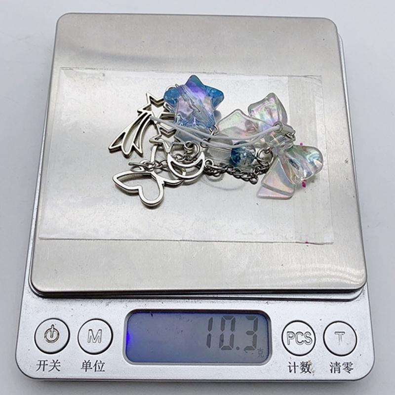 Handmade Bowknot Phone Charm Hanging Rope Star Pendant Keychain Phone Chain Strap Lanyard Bag Decoration Accessory