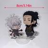 8cm Jujutsu Kaisen Anime Peripherals Satoru Gojo Nanami Kento Mini Stand Acrylic Ornaments Model Collections Dolls Figure Gifts
