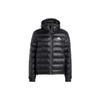 Giacca imbottita da uomo con zip e logo, manica lunga, colore nero, HK6669