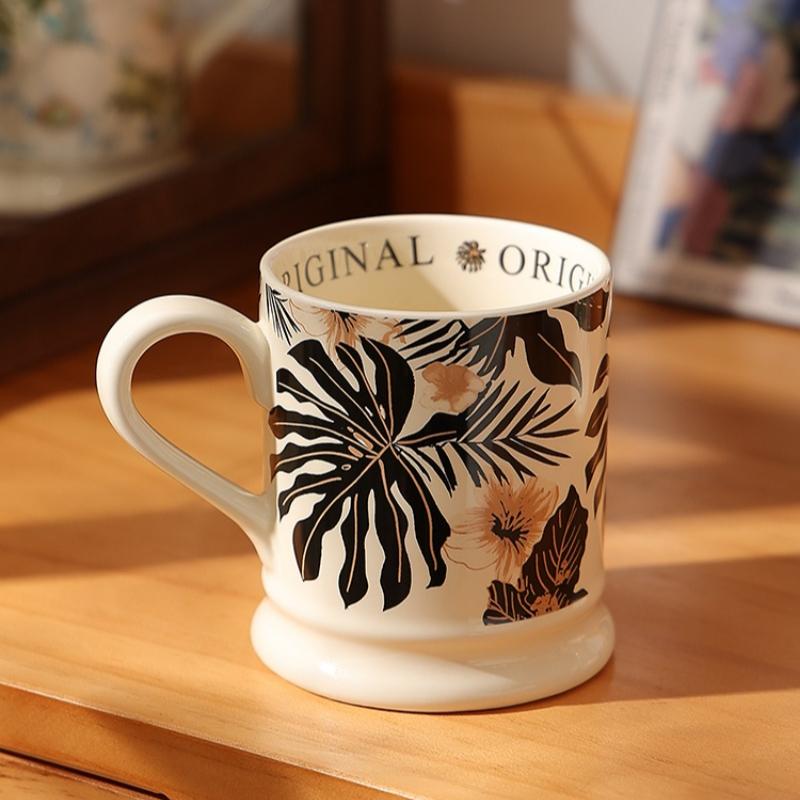 French Retro Mug Niche Coffee Mug Ceramic Tea Cup New Water Cup Ladies High Value Cup Office