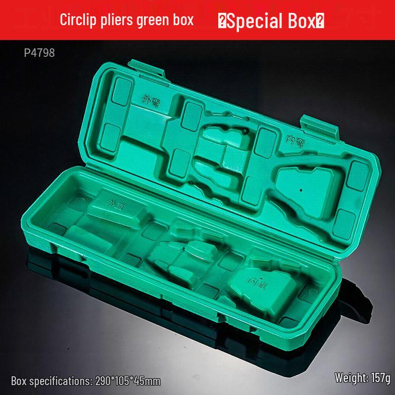 Industrial-Grade Circlip Pliers Set: 5-9 Inch, Inner/Outer, Pointed/Bent Nose for Auto Repair