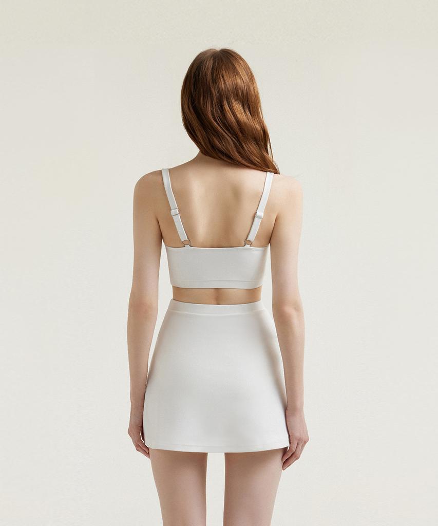 Ageunel Slit Skirt_White