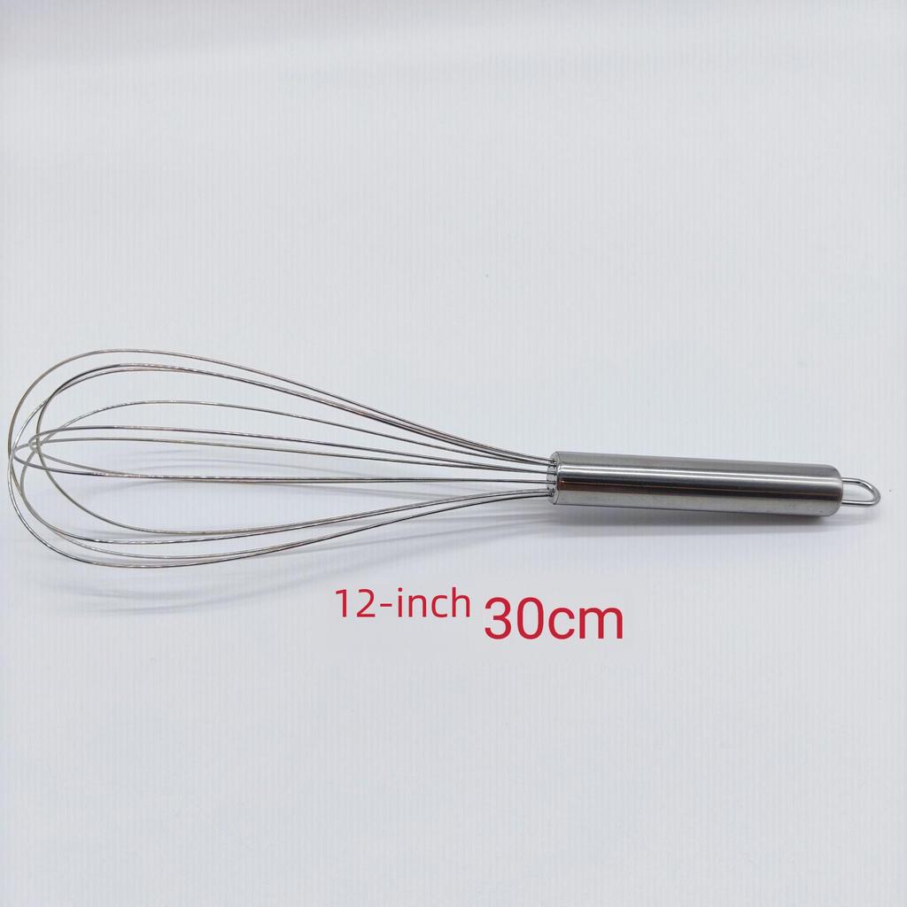 All-Stainless Steel 6-Wire Manual Egg Beater for Kitchen Baking