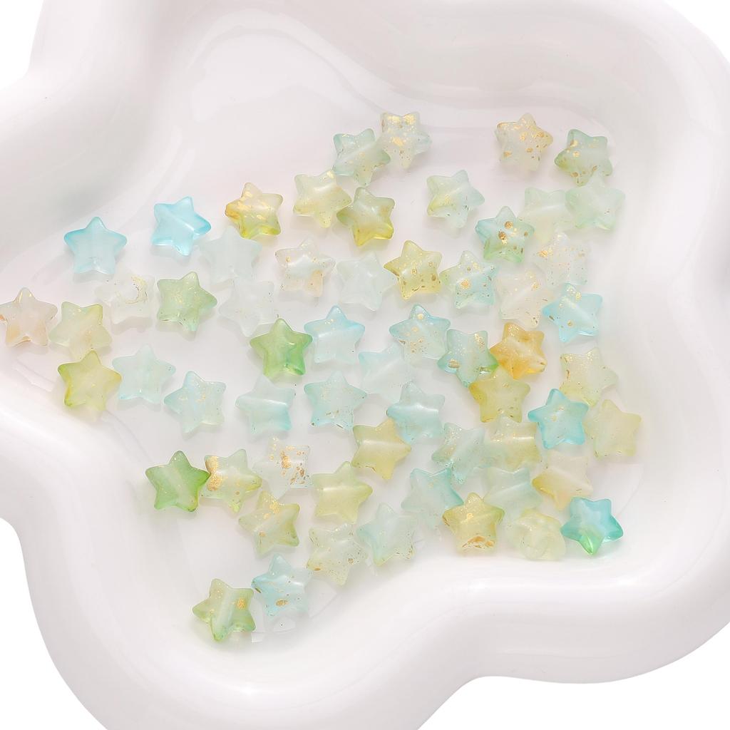 50Pcs Acrylic Star Beads For DIY Necklace Bracelet Earrings Jewelry Making Craft Accessories