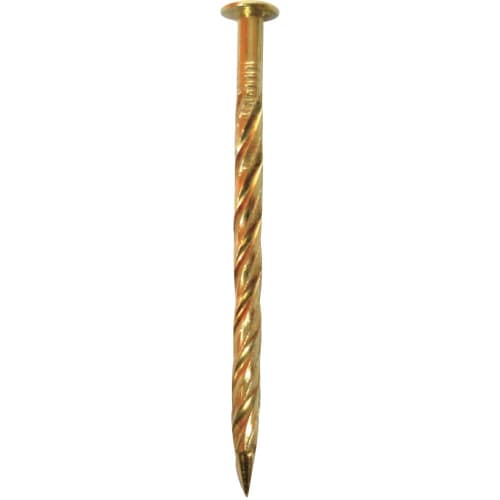 DAIDOHANT Brass Round Head Nails, Nominal Diameter 1.8mm X Length 32mm (Pack of 500) 46854