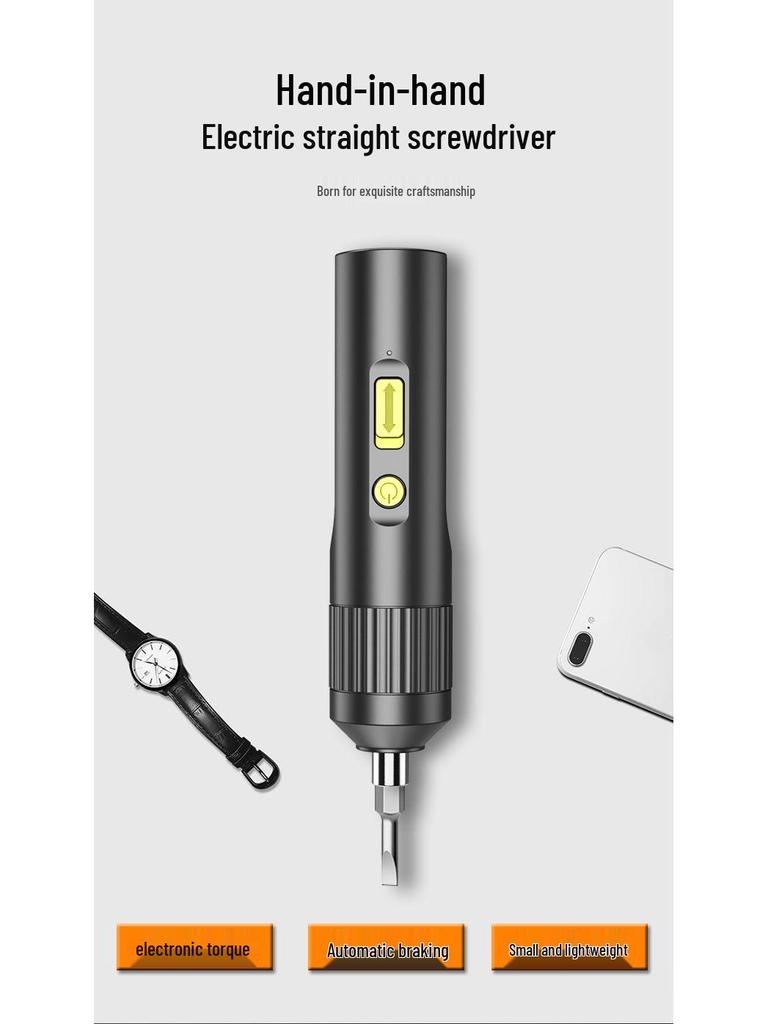 Rechargeable Mini Electric Screwdriver Drill - Fully Automatic, Household Compact Tool
