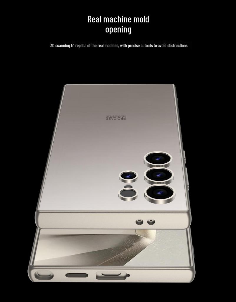 Samsung S24 Ultra Fashionable Skin-Feel Case: Electroplated Soft Edge, Ultra-Thin Protective Cover