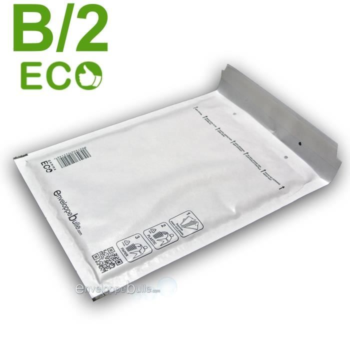

200 Enveloppes à bulles ECO B/2 format 120x220 mm