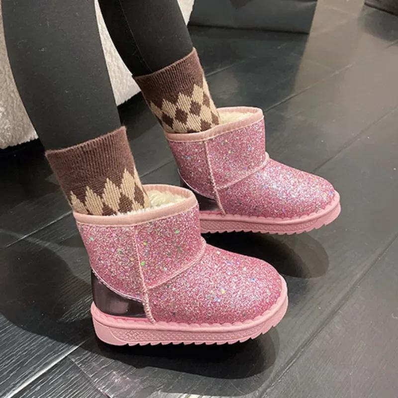 Mode Mädchen Stiefel Neue Komfort Mädchenschuhe Vielseitige Leichte Winterstiefel Täglich Rutschfest Kinderschuh Klassischer Prinzessinnen Stiefelett