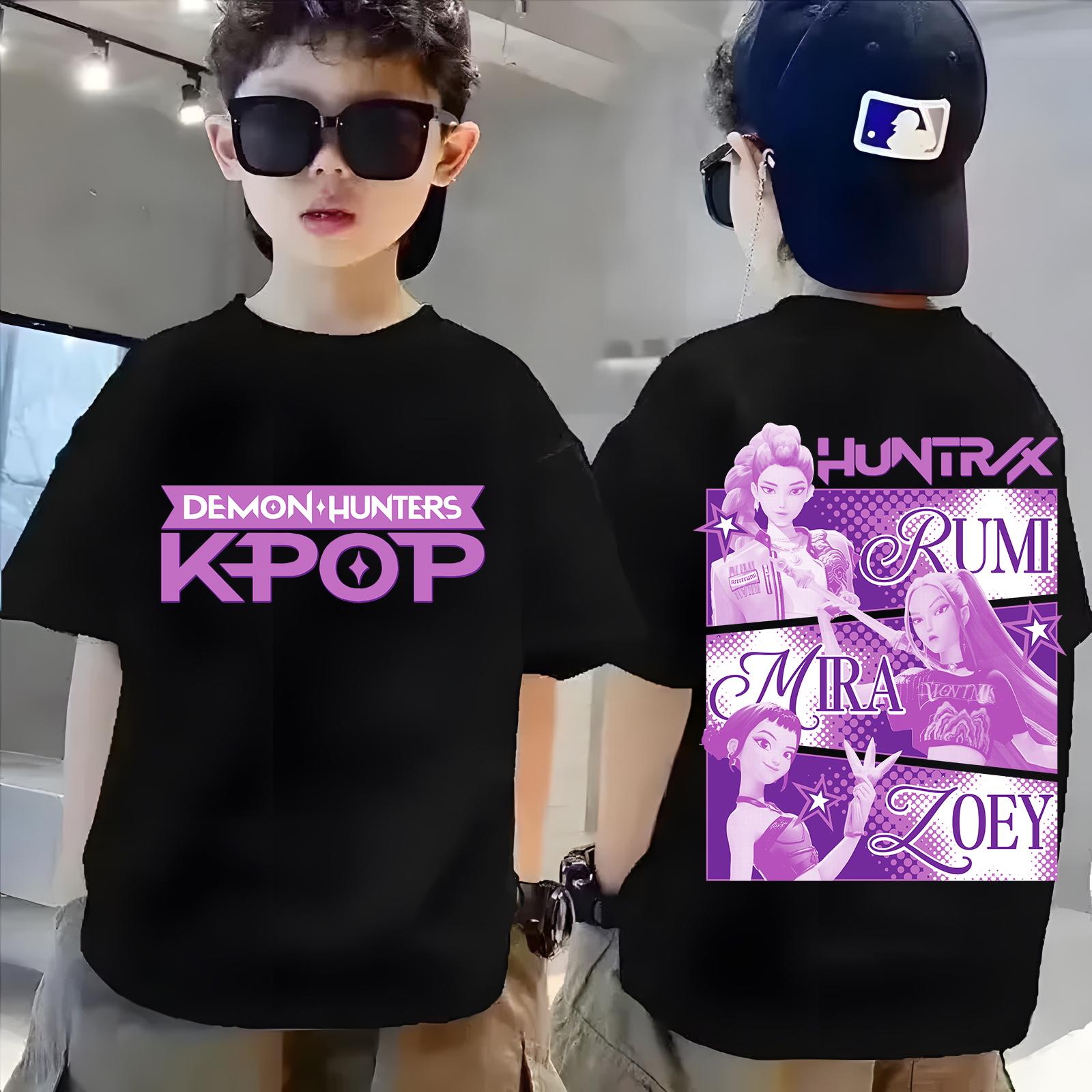 

Fashion Printed Pattern Crew Neck Short Sleeve Casual Loose T-Shirts Boys Comfortable 160