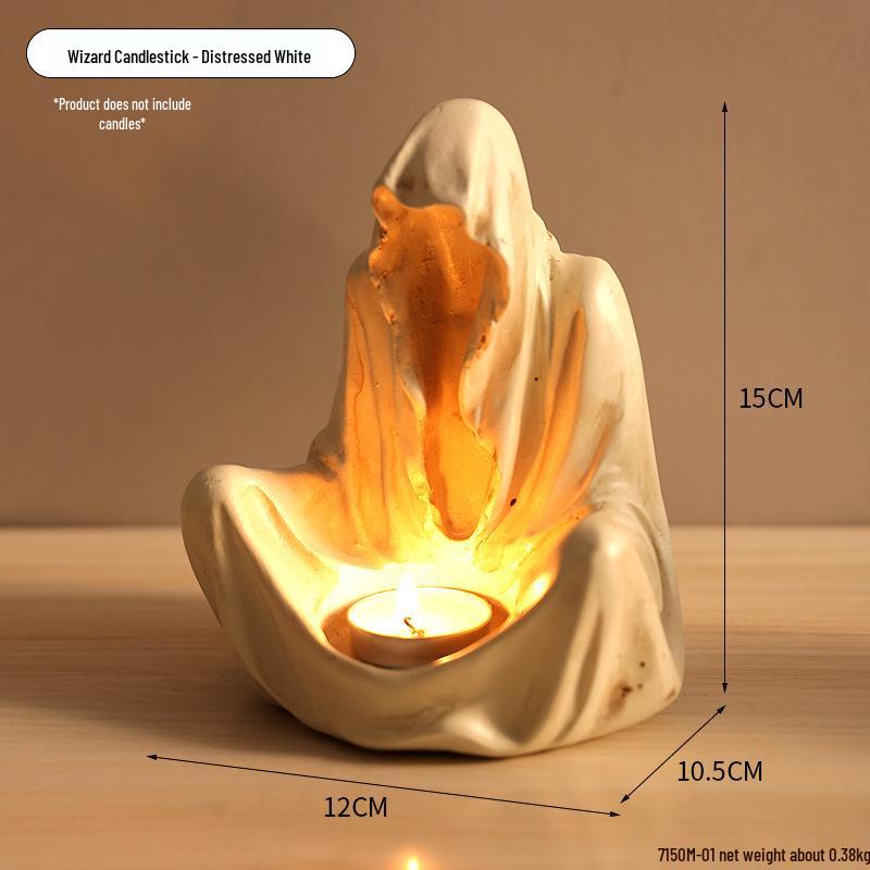 Halloween Skull Candlestick: Horror Decor for Ghost Festivals and Movie Props