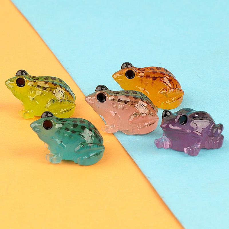 Luminous Toad Small Frog Model Decoration Micro Landscape Doll House Decoration Desktop Decoration