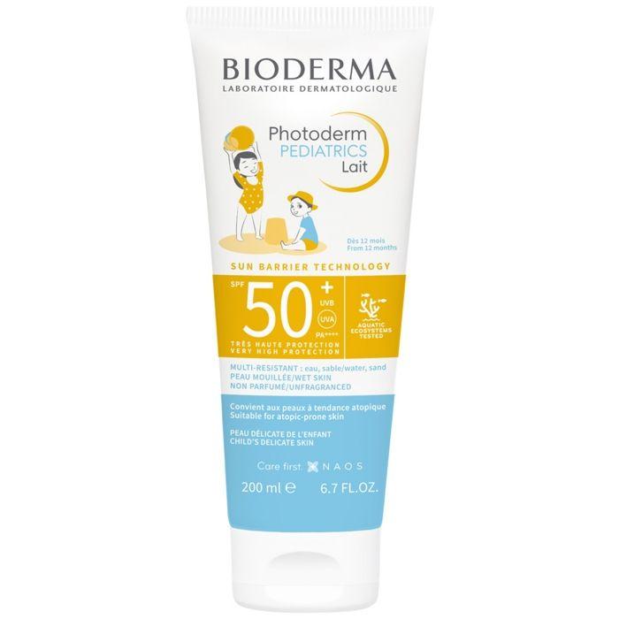 Bioderma Photoderm Pediatrics Lait Enfants SPF50+ Peaux Délicates 200 Ml