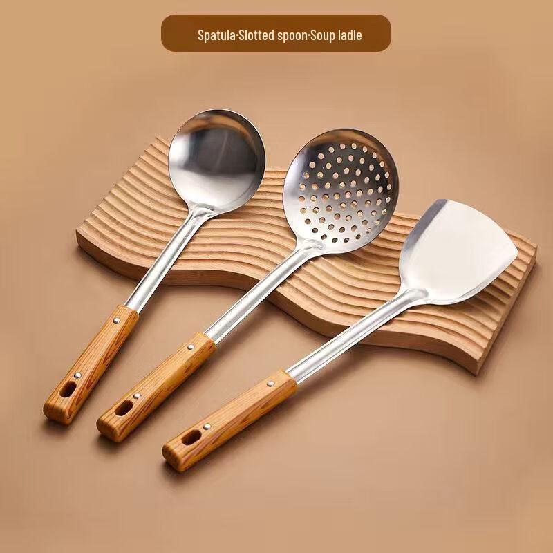 

Zhaoran 3-Piece Stainless Steel Handle Kitchen Utensil Set