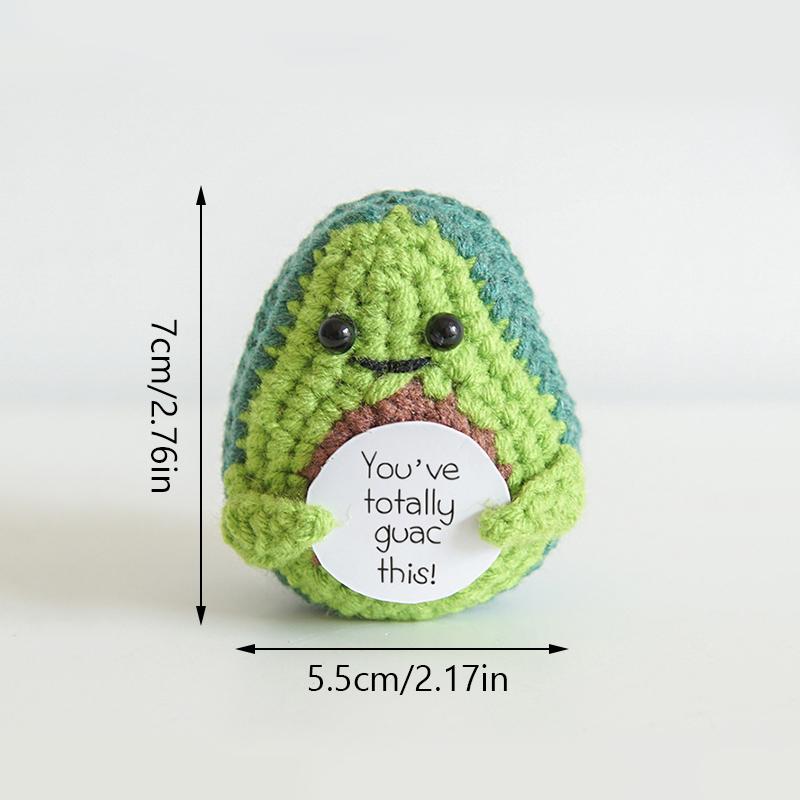 1PC Handmade Crochet Fruit Ornament Cute Cartoon Artificial Fruit and Vegetable