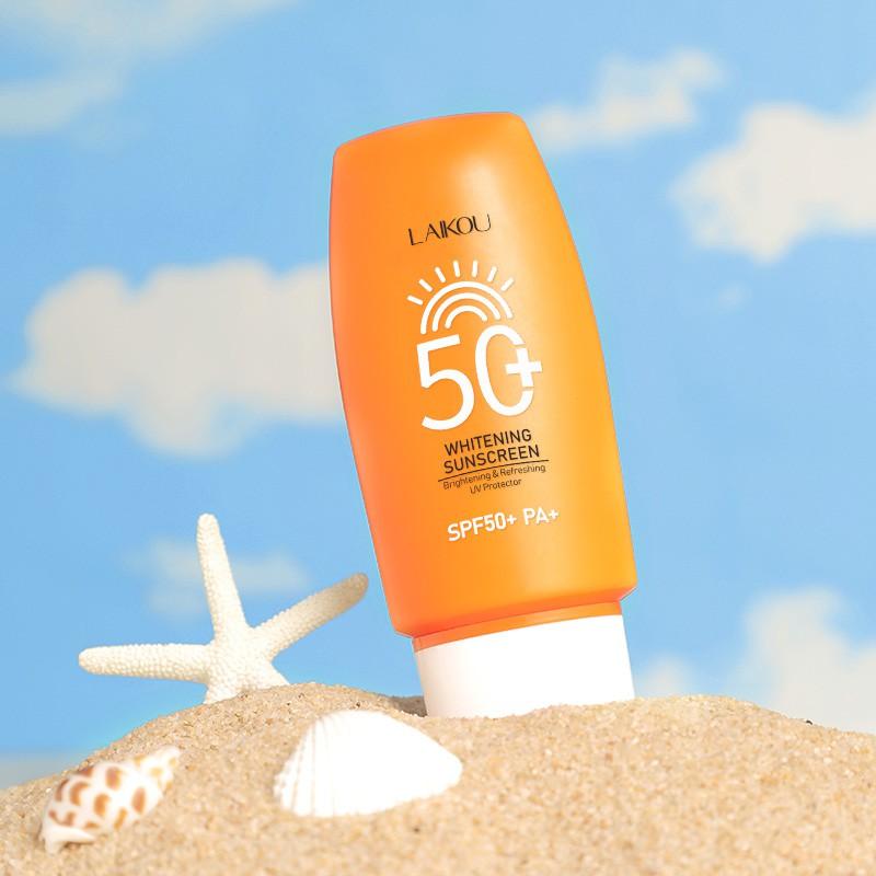 LAIKOU Sonnenschutz fürs Gesicht, UV-Schutz, Sonnenschutzcreme für den Körper, wasserfest, feuchtigkeitsspendend, LSF 50+
