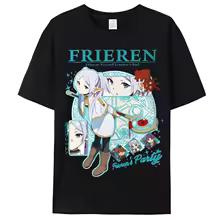 Frieren Cotton T-Shirt Beyond Journey's Gifts Shirt All Sizes End Fern Stark Girl Anime 3