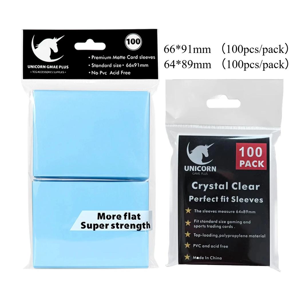 200 PEZZI Buste Standard per Carte da Gioco Carte Collezionabili Buste Doppia Strato Opache per Pokemon MTG Baseball Sport Card Gioco da Tavolo