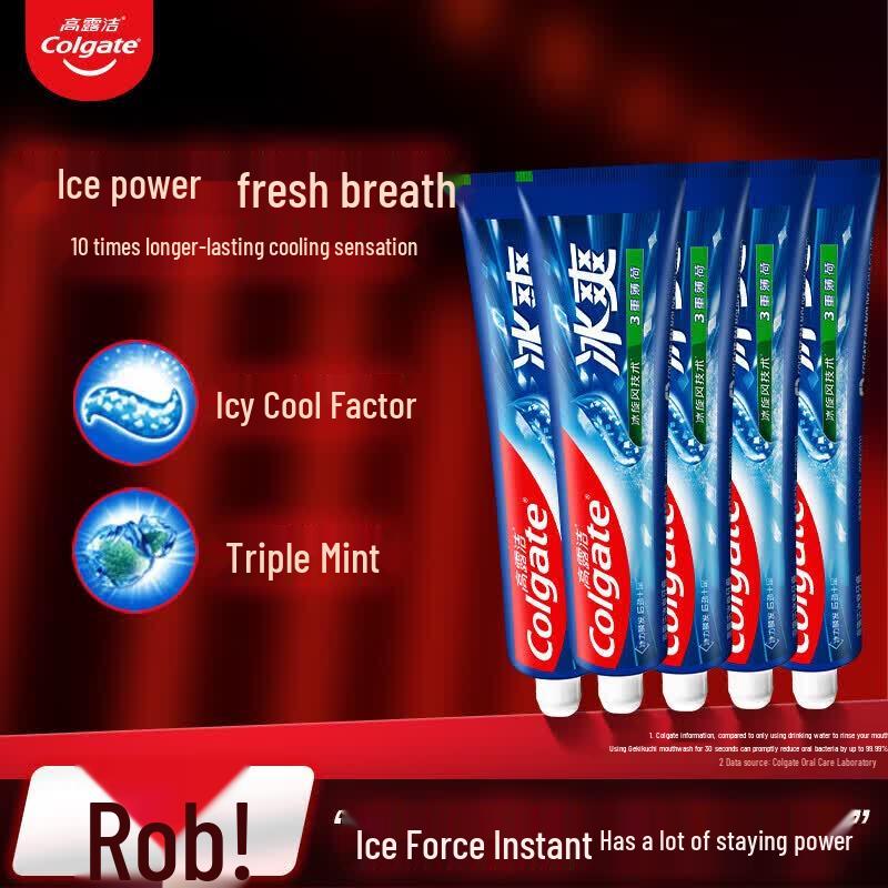 Colgate Ice Cool Mint Toothpaste 120g x 5 Pack