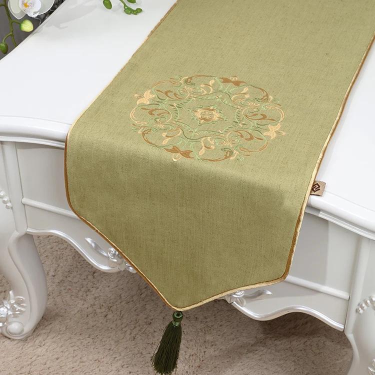 Cotton Plain Linen Table Runner Long Decoration Christmas Wedding Modern Coffee Tablecloth Rectangle Dining Table Pads Placemats