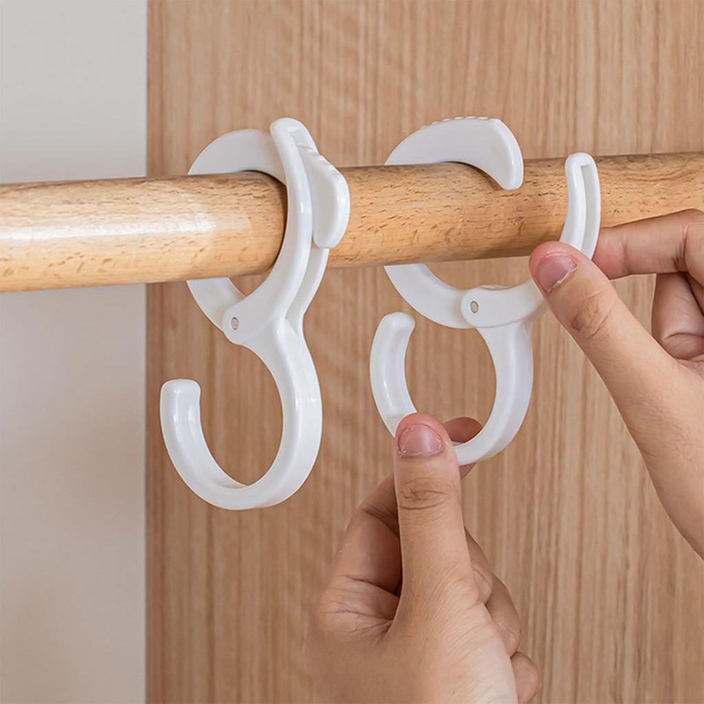 S Shaped Hook PVC Plastic Hanging Multi Functional Punching Free for Kitchen Bathroom Cabinet Household Supplies