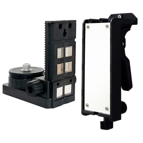 Danpon Magnetic Clamp Wall Bracket for Laser Levels, Lightweight Ceiling Holder with Magnet, Adjustable Height, 360 Rotation and Fine Adjustment, Fix