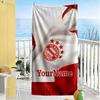 Bayern Munich Customize Your Name Beach Towel High Absorbency & Quick-Dry Suitable for Sports Travel Swimming Yoga Bathroom Beach And Pool