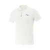 Fitness Series Solid Color Soft Comfortable Breathable Versatile Short Sleeve Polo Shirt Men Tops White APLV283-6