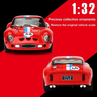 1: 32 250-GTO Legierungs-Automodell Hohe Simulation Druckguss Spielzeug Mit Ton Und Licht Rückziehfahrzeuge Dekoration Spielzeug Für Kinder Geschenk