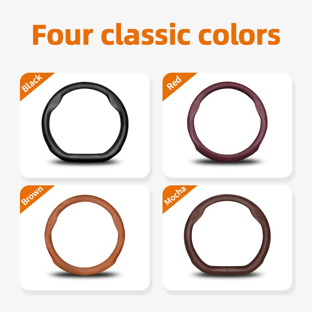 Suitable for Chevrolet Ultra-Thin Breathable Leather Steering Wheel Cover Suitable for Celze Spark Captiva Orlando Lacetti Equinox Malibu Monza Expre