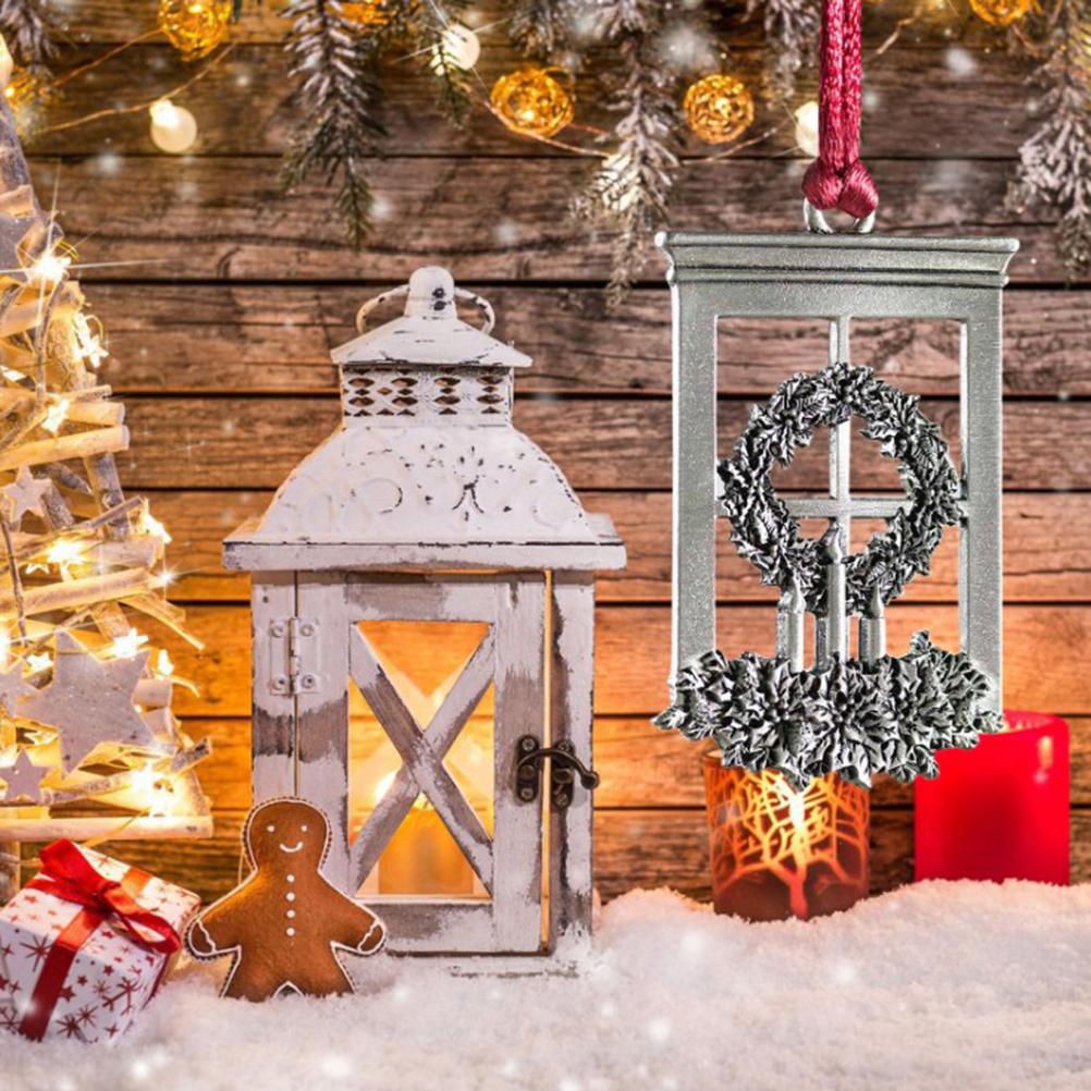 Zinn Weihnachtsbaum Metallanhänger DIY Basteln Hängende Dekoration für Weihnachtsbaum Heimparty