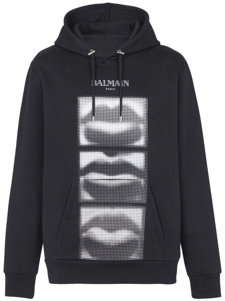 Balmain 25 Unisex Kapuzenpullover mit lustigem Aufdruck