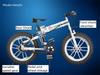 246PCS Bicycle Mountain Bike Building Block Model Technology Assembly Children's Educational Building Toys Holiday Gifts