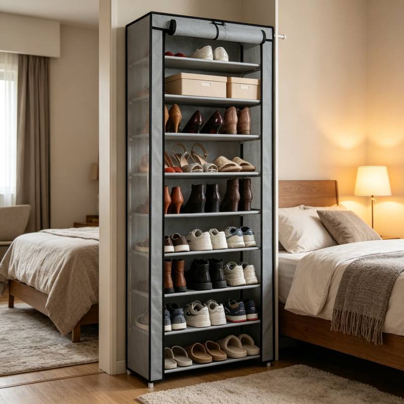 Simple Entryway Shoe Rack With Removable Support For Home Organization