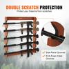 Gun Rack 5-Slot Wood Gun Rack Wall Mount Gun Display Rack holds 5 Rifles