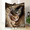 Coperta Morbida con Fantasia di Gattini Adorabili Coperta per Camera da Letto Coperta per Soggiorno Divano Pausa Pranzo Morbida Coperta per Festival dell'Amico Regalo