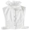 Women Shirt Fake Collar Stand Ruffle Sweater Blouse Shirt False Collar Female Cotton Removable Detachable High Collars