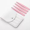 4-Piece Stainless Steel Tweezers Set for Eyelash Extensions and Beard Plucking